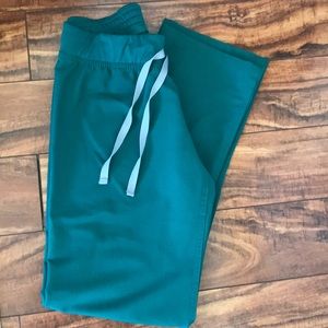 Figs Hunter Green Scrub Pants